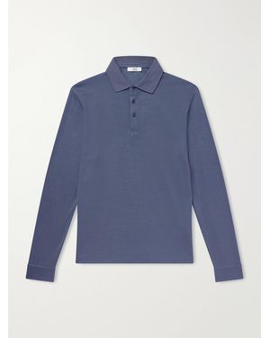 MR P. Woven Polo Shirt - Blue