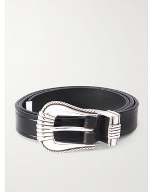 Monitaly Leather Belt - Black