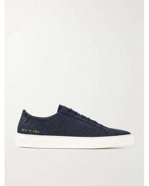Common Projects Achilles Nubuck Trainers - Blue