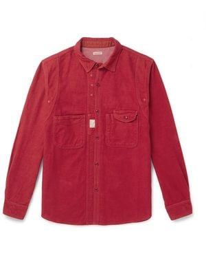 Kapital Cpo Brushed Cotton-Fleece Shirt - Red