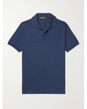 Loro Piana Cotton Polo Shirt - Blue