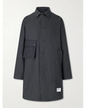 Neighborhood Leather Car Coat in Black for Men | Lyst UK