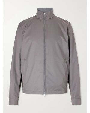 ZEGNA Motorin 100cc Jersey Blouson Jacket - Grey