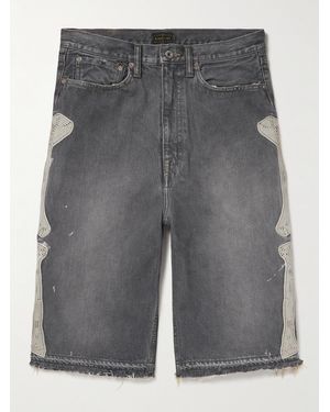 Kapital Shorts A Gamba Larga - Grigio