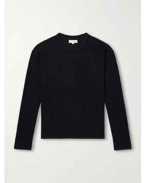 mfpen Ribbed Organic Cotton Jumper - Blue