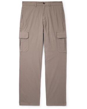 MR P. Edward Straight-Leg Organic Cotton-Blend Ripstop Cargo Pants - Gray
