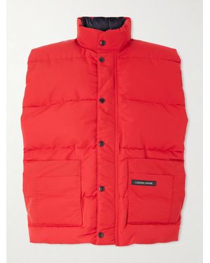 Canada Goose Ledger Quilted Cotton-Blend Down Gilet - Red