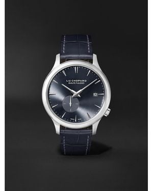 Chopard L.U.C Xps Twist Qf Automatic 40Mm 18-Karat And Alligator Watch, Ref. No. 161945-1001 - Blue