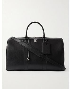 Burberry Boston Full-grain Leather Duffle Bag - Black