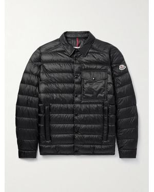 Moncler Logo-Appliquéd Quilted Shell Down Jacket - Black