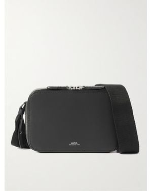 A.P.C. Umhängetasche aus Leder - Schwarz