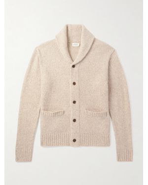 Hartford Shawl-collar Knitted Cardigan - Natural