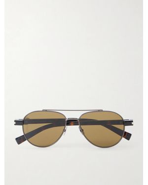 Saint Laurent Aviator-Style Black-Tone Sunglasses - Natur