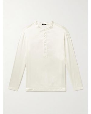 Tom Ford Maglia Henley Da Pigiama - Neutro