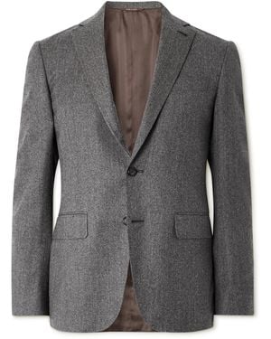 Canali Impeccabile Double-Breasted Wool Suit Jacket - Gray