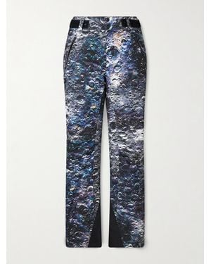 Aztech Mountain Matthew Day Jackson Straight-Leg Padded Printed Ski Trousers - Blue