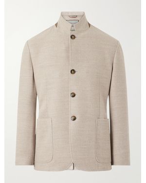 Canali Wool Blazer - Natural