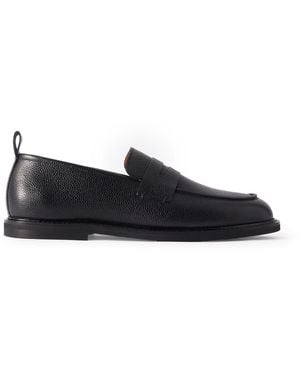 MR P. Leo Full-Grain Leather Penny Loafers - Black