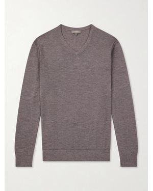 N.Peal Cashmere Conduit Cashmere And Silk-Blend Jumper - Grey