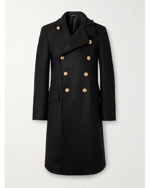 Tom Ford Double-breasted Wool Coat - Black