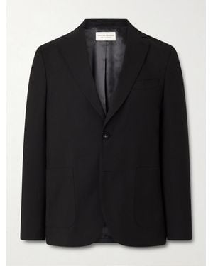 Officine Generale Arthus Wool Suit Jacket - Black