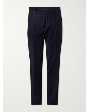 MR P. Philip Slim-Fit Straight-Leg Wool-Flannel Suit Trousers - Blue