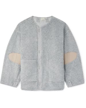 Orslow M-65 Shell-Trimmed Fleece Coat Liner - Gray