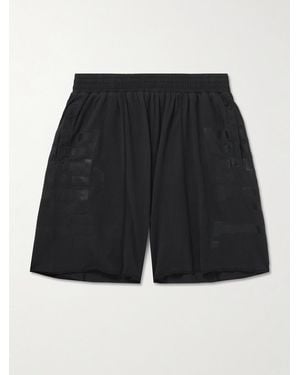 GALLERY DEPT. Dept Fitness Straight-Leg Printed Cotton-Jersey Shorts - Black