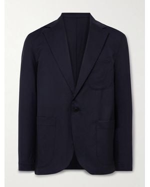 STÒFFA Unstructured Wool Suit Jacket - Blue