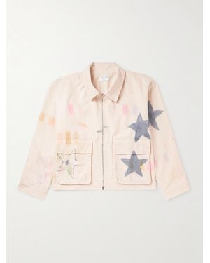 Collina Strada Mechanic Printed Denim Jacket - Natural