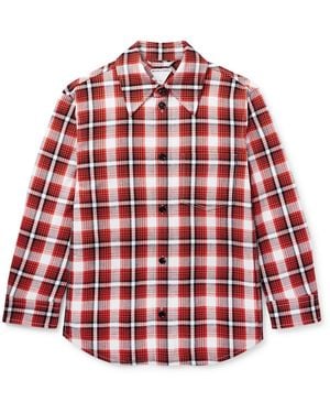 Bottega Veneta Structured Cotton Check Jacket