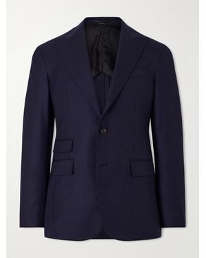 dunhill Cavendish 170S Wool Blazer - Blue