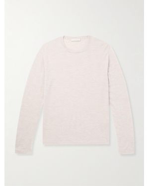 Saman Amel Slim-Fit Cashmere And Silk-Blend T-Shirt - Natural