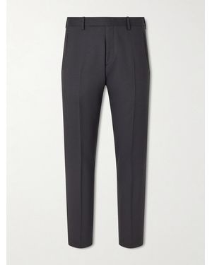 MR P. Mike Straight-leg Grain De Poudre Wool Suit Trousers - Blue
