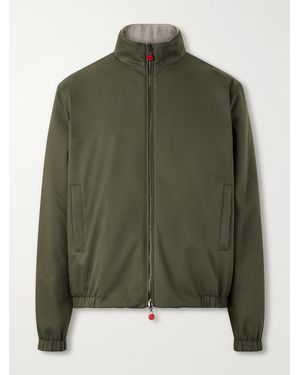 Kiton Reversible Shell Bomber Jacket - Green