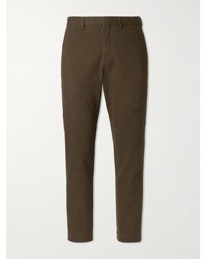 Polo Ralph Lauren Manhasset Straight-Leg Stretch-Cotton Twill Trousers - Green