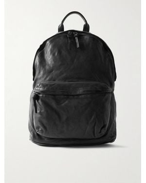 Officine Creative Ignis Leather Backpack - Nero