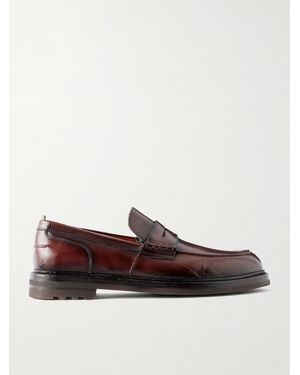 Officine Creative Sax Flexi 001 Leather Loafers - Brown