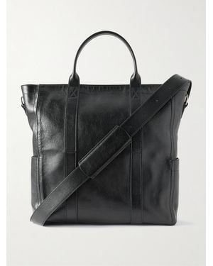 Metier Mariner Elvis Leather Tote Bag - Black