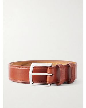 George Cleverley 3Cm Leather Belt - Brown