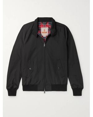 Baracuta G9 Cotton-Blend Harrington Jacket - Black