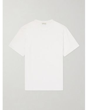 Frescobol Carioca Dinis Linen-Blend T-Shirt - White