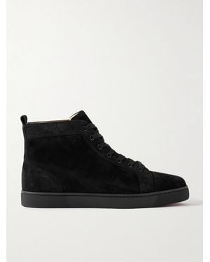 Christian Louboutin Suede Louis High Top Sneakers in Brown for Men Lyst UK