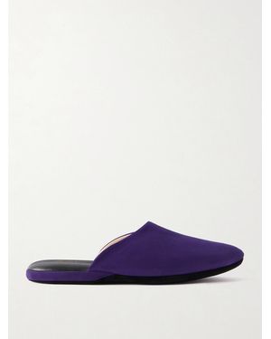 Charvet Suede Slippers - Purple