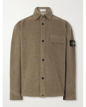 Stone Island Micro Bouclé Overshirt - Green