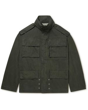 Aspesi Garment-Dyed Cotton Hooded Jacket - Green