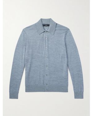 dunhill Hemd aus Merinowolle - Blau