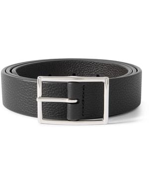 Anderson's 3Cm Full-Grain Leather Belt - Black