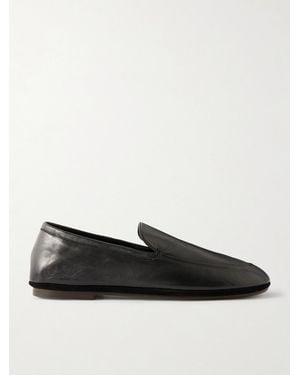 Lemaire Leather Loafers - Black