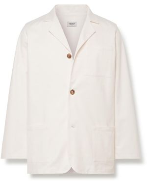Ghiaia California Cotton-Twill Blazer - White
